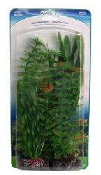 Набор из 4-х пластиковых зеленых растений с утяжелителями PVP1H